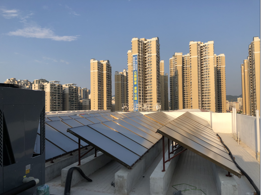 博元小学80吨太空能热水工程